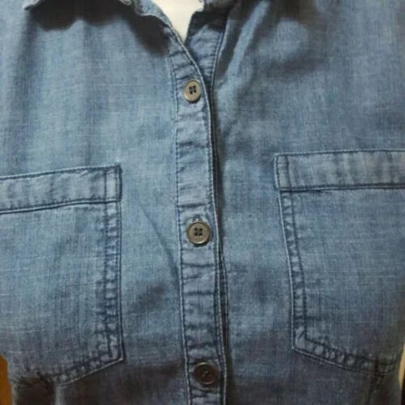Charlotte Russe blue shirt size small - Picture 5 of 8